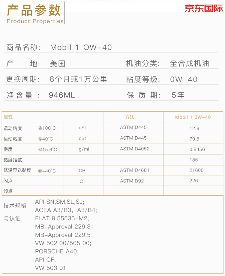 美孚 （Mobil）1號(hào)全合成機(jī)油 0W-40 A3/B4 SN 1L裝 -第4張圖片-鄭州市冠恒貿(mào)易有限公司【官方網(wǎng)站】-車用潤(rùn)滑油服務(wù)專家